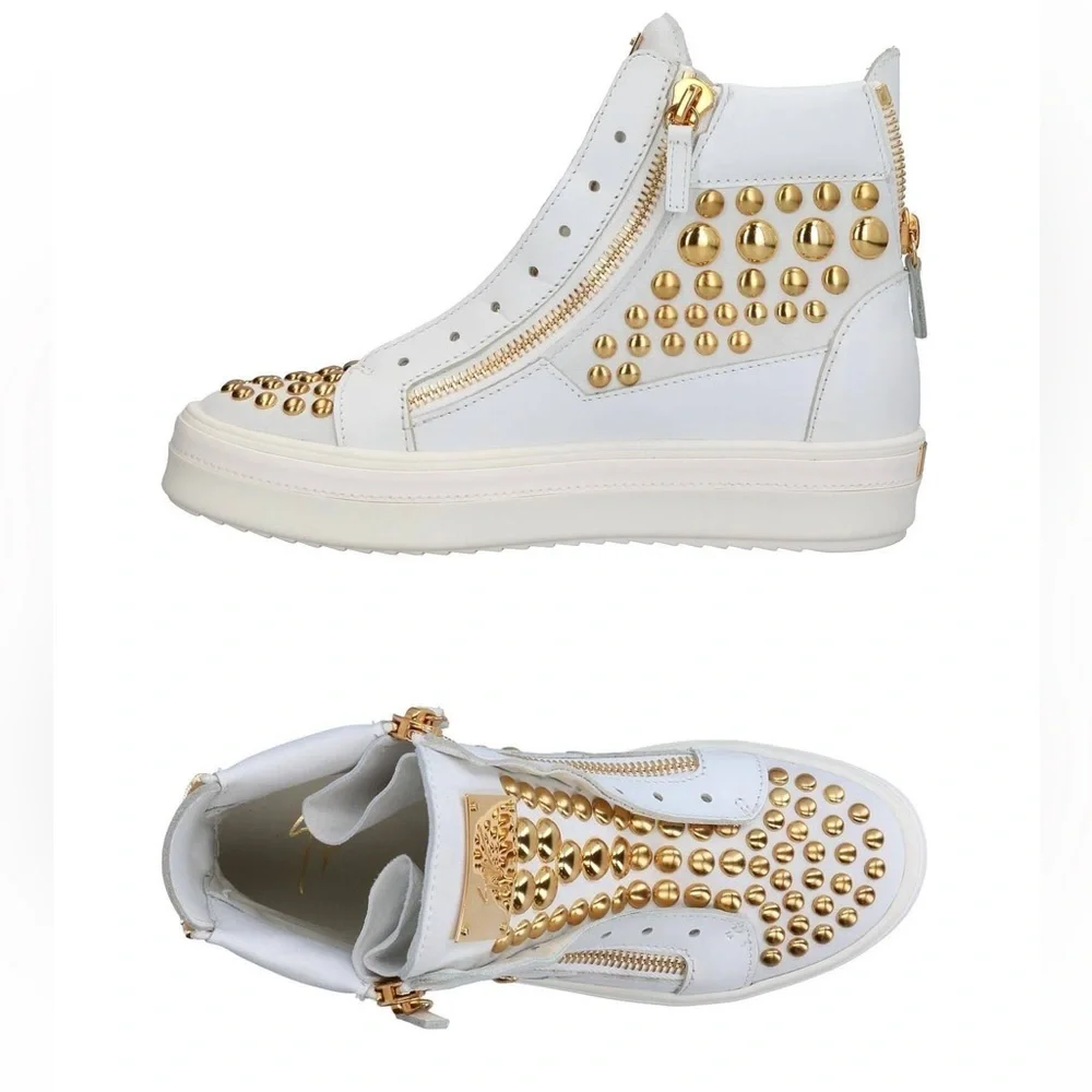 Giuseppe Zanotti studded leather high tops statement sneakers limited edition